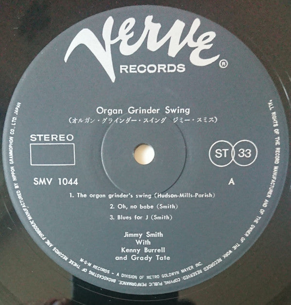 Jimmy Smith - Organ Grinder Swing(LP, Album)