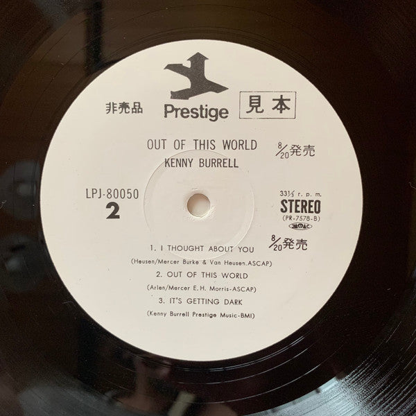 Kenny Burrell - Out Of This World (LP, Album, Promo, RE)