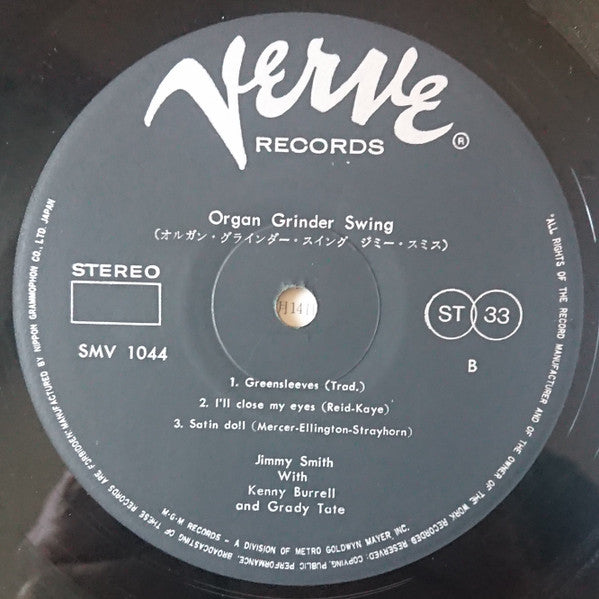 Jimmy Smith - Organ Grinder Swing(LP, Album)