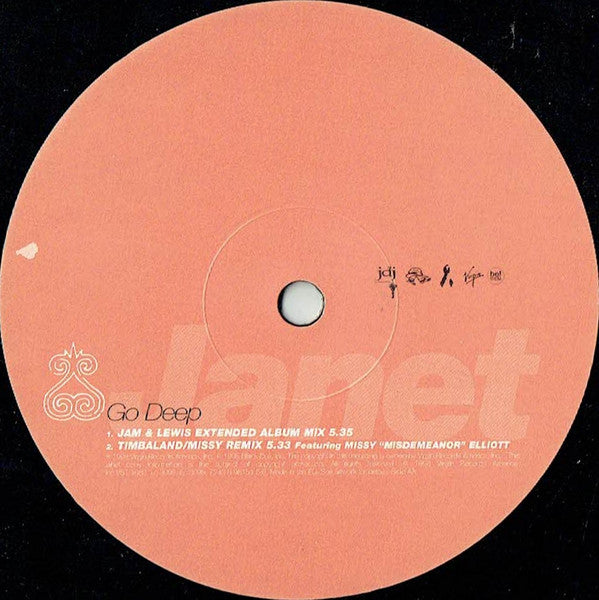 Janet* - Go Deep (12"", Single)