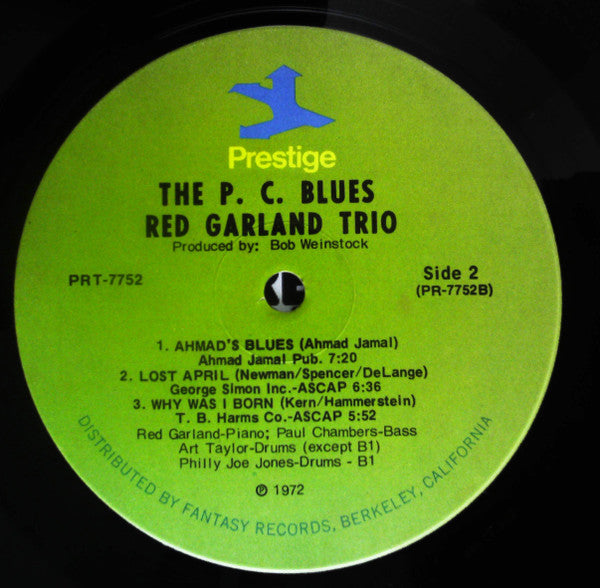 Red Garland - The P.C. Blues (LP, Album, RM)