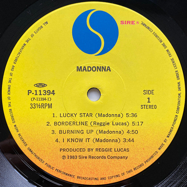 Madonna - Madonna (LP, Album, RE)