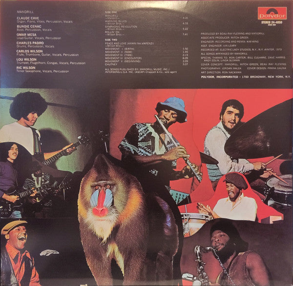 Mandrill - Mandrill (LP, Album, RE, Gat)