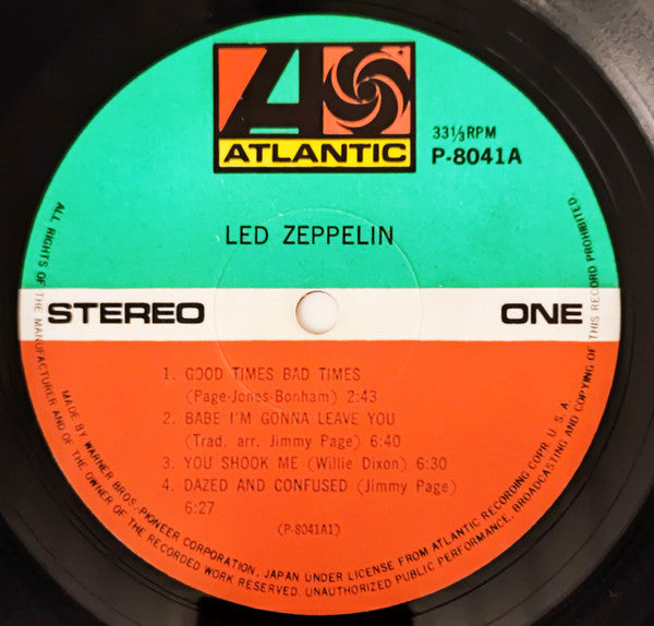 Led Zeppelin - Led Zeppelin (LP, Album, RE, sti)
