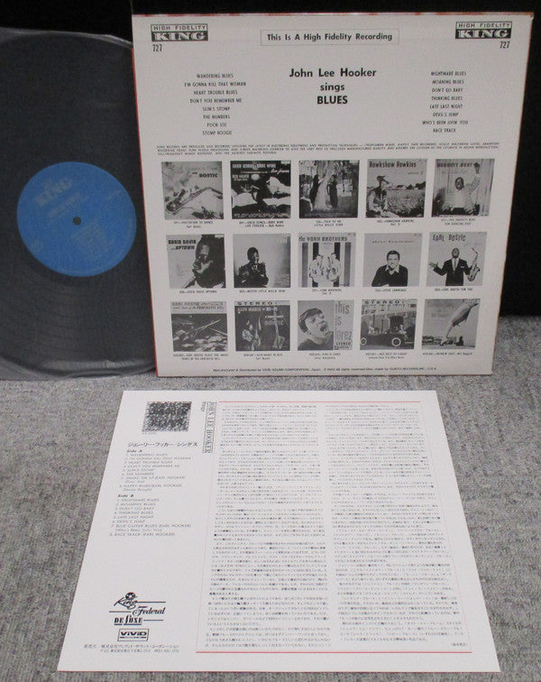 John Lee Hooker - Sings Blues (LP, RE)