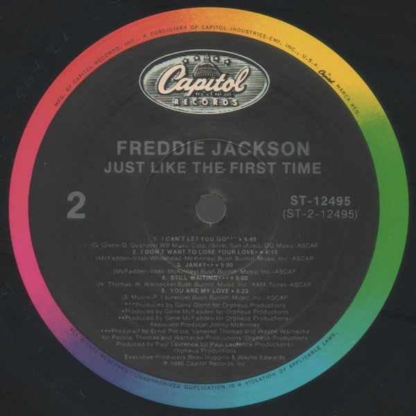 Freddie Jackson - Just Like The First Time (LP, Album, All)