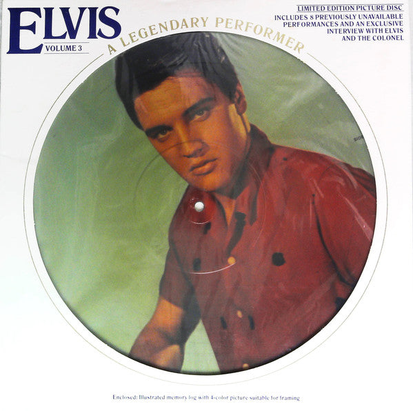 Elvis Presley - A Legendary Performer - Volume 3(LP, Comp, Ltd, Pic...
