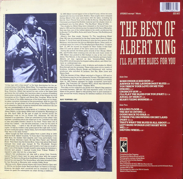 Albert King - I'll Play The Blues For You, The Best Of(LP, Comp, Mono)