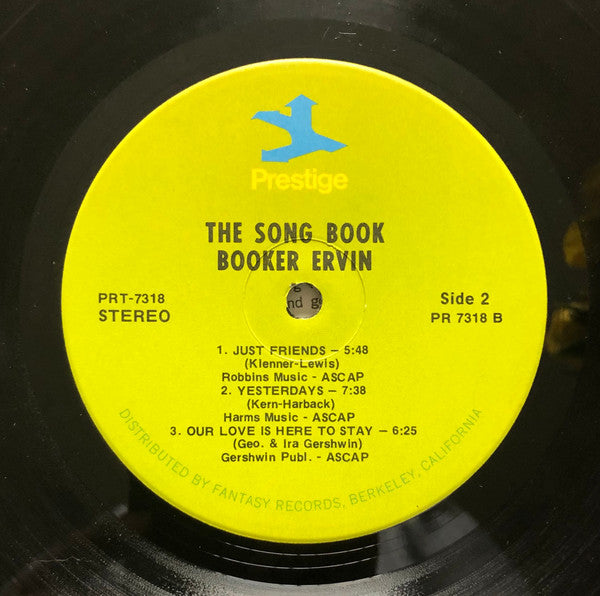 Booker Ervin - The Song Book (LP, Album, RE, RP)