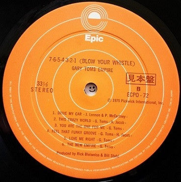 Gary Toms Empire - 7-6-5-4-3-2-1 Blow Your Whistle (LP, Album, Promo)