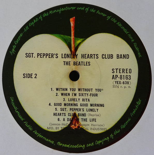 The Beatles - Sgt. Pepper's Lonely Hearts Club Band(LP, Album, Reis...