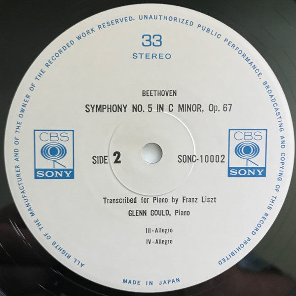 Glenn Gould - Glenn Gould Plays Beethoven's 5th Symphony In C Minor...