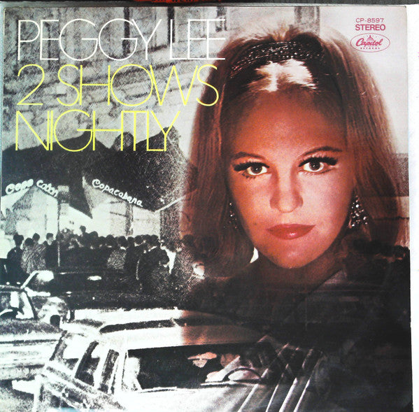 Peggy Lee - 2 Shows Nightly (LP, Album, Red)
