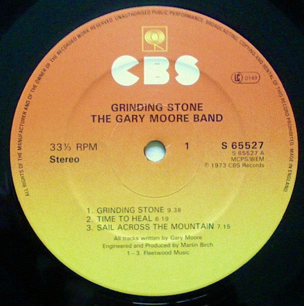 The Gary Moore Band - Grinding Stone (LP, Album, RE)