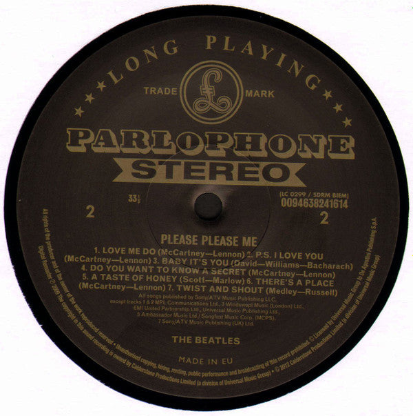 The Beatles - Please Please Me (LP, Album, RE, RM, RP, 180)