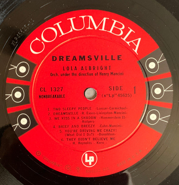 Lola Albright - Dreamsville (LP, Album)