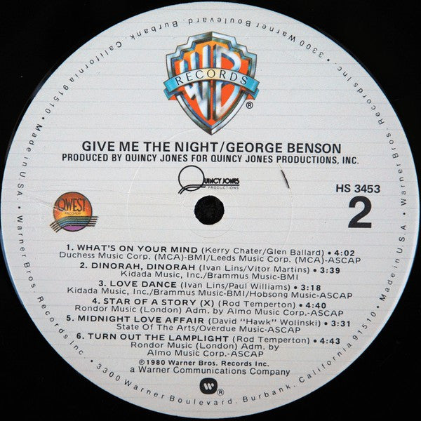 George Benson - Give Me The Night (LP, Album)