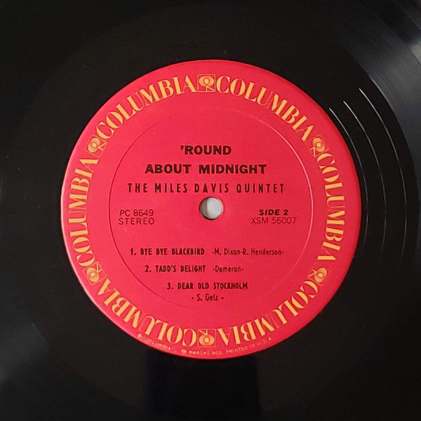 Miles Davis - 'Round About Midnight (LP, Album, RE, San)