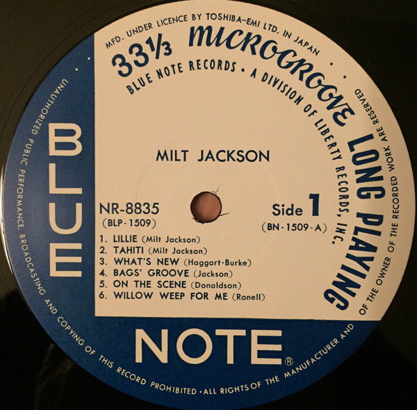 Milt Jackson - Milt Jackson With John Lewis, Percy Heath, Kenny Cla...