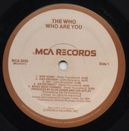 The Who - Who Are You (LP, Album, Mon)