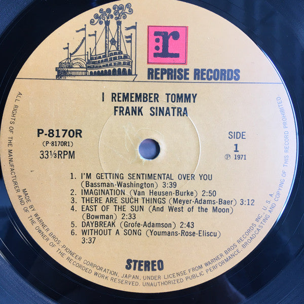 Frank Sinatra - I Remember Tommy (LP, Album)