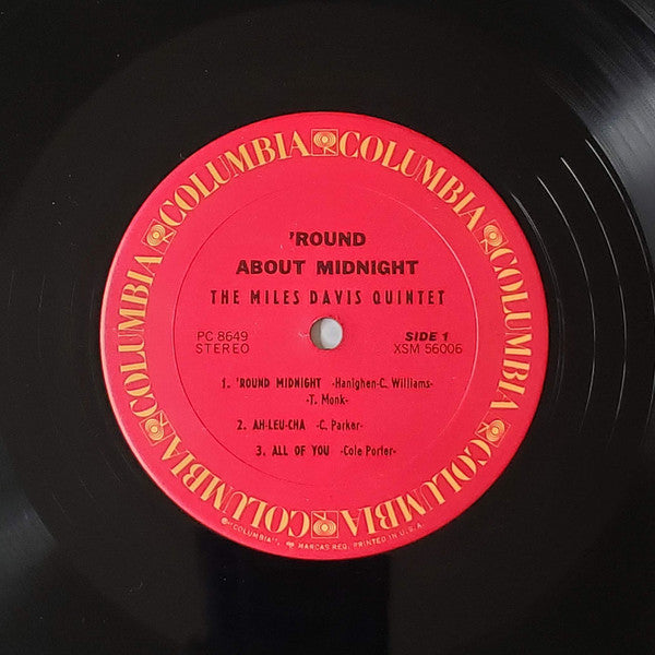Miles Davis - 'Round About Midnight (LP, Album, RE, San)