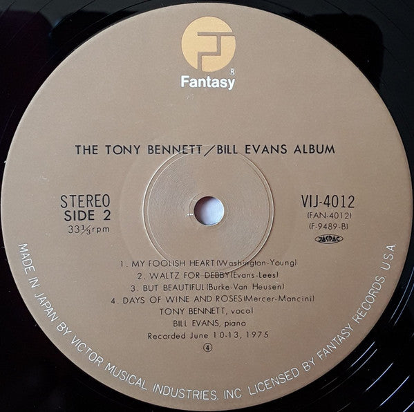 Tony Bennett - The Tony Bennett Bill Evans Album(LP, Album)