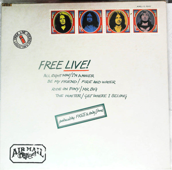 Free - Free Live (LP, Album, Promo)