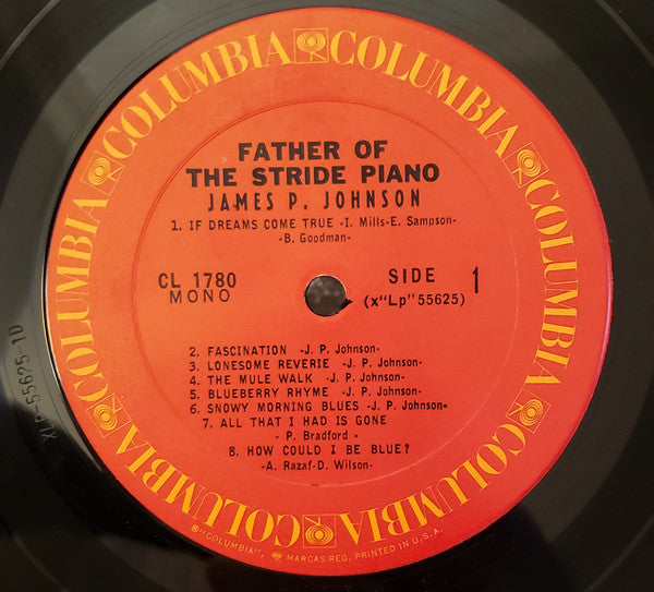 James P. Johnson* - Father Of The Stride Piano (LP, Mono)