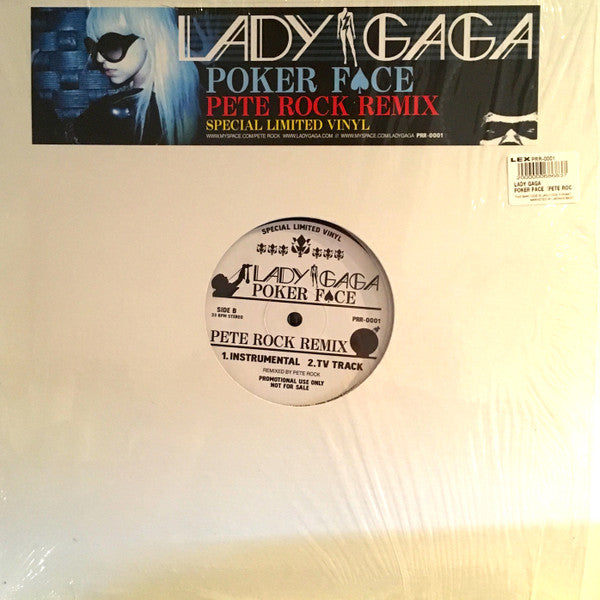 Lady Gaga - Poker Face (Pete Rock Remix) (12"", Ltd, Promo)