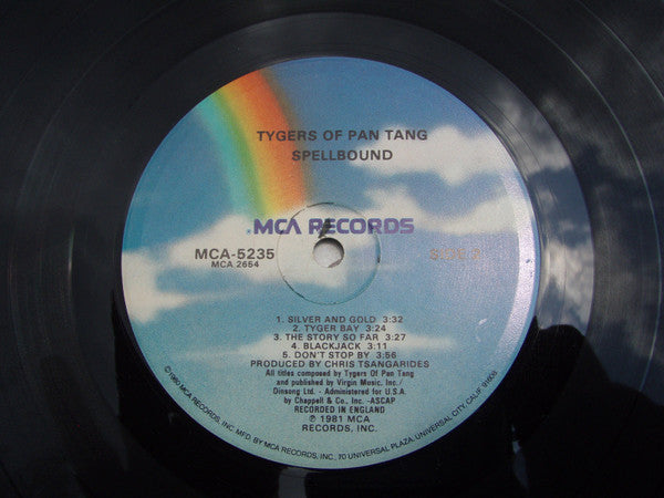 Tygers Of Pan Tang - Spellbound (LP, Album, Glo)