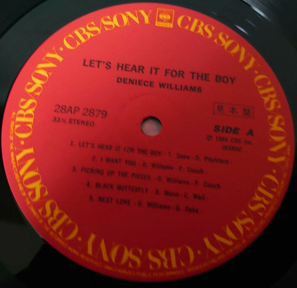 Deniece Williams - Let's Hear It For The Boy (LP, Album, Promo, Lab)