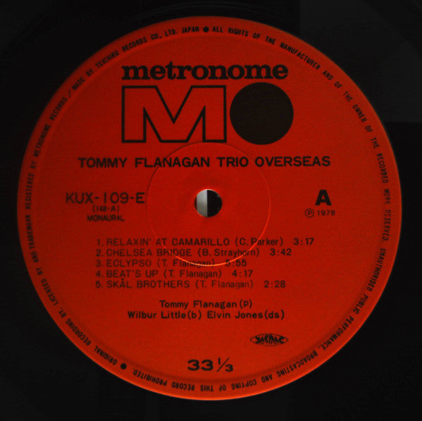 Tommy Flanagan Trio - Overseas (LP, Album, Mono, RE)