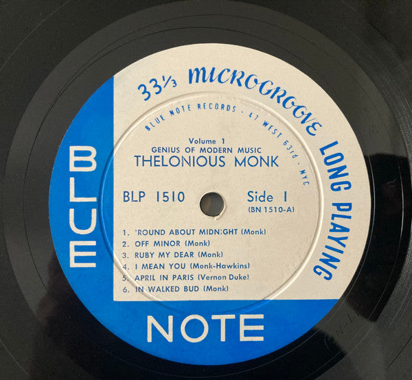 Thelonious Monk - Genius Of Modern Music Volume 1 (LP, Comp, Mono, RP)