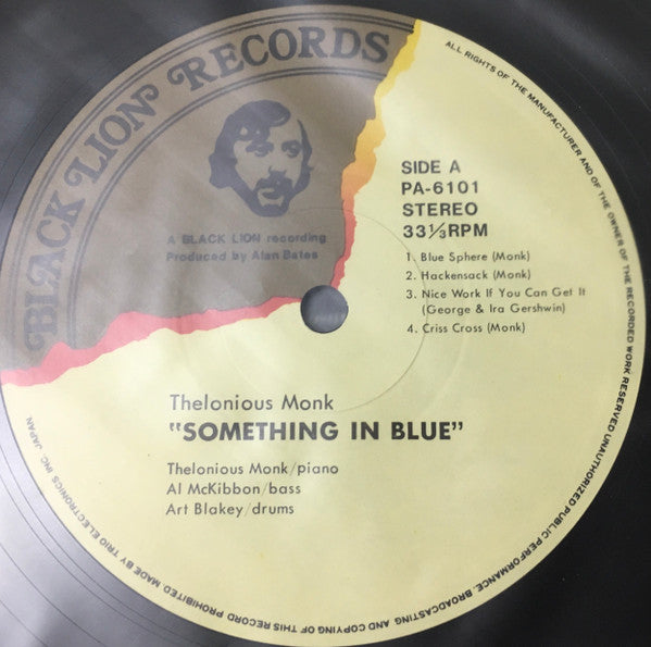 Thelonious Monk - Something In Blue (LP, Album, RE)