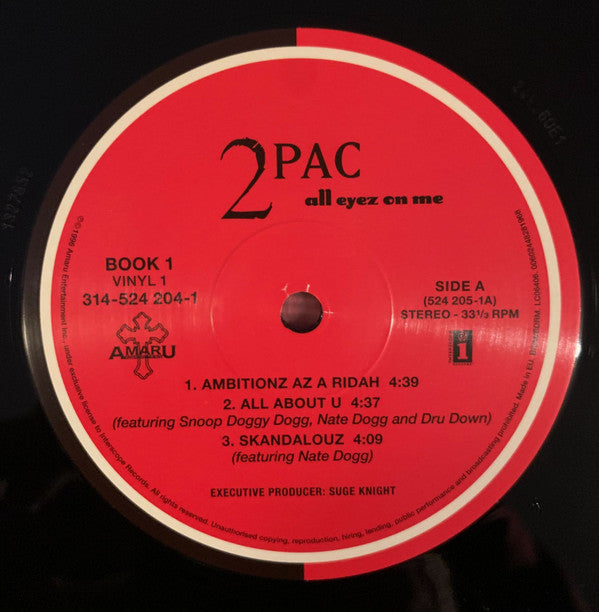 2Pac - All Eyez On Me (4xLP, Album, RE, Gat)