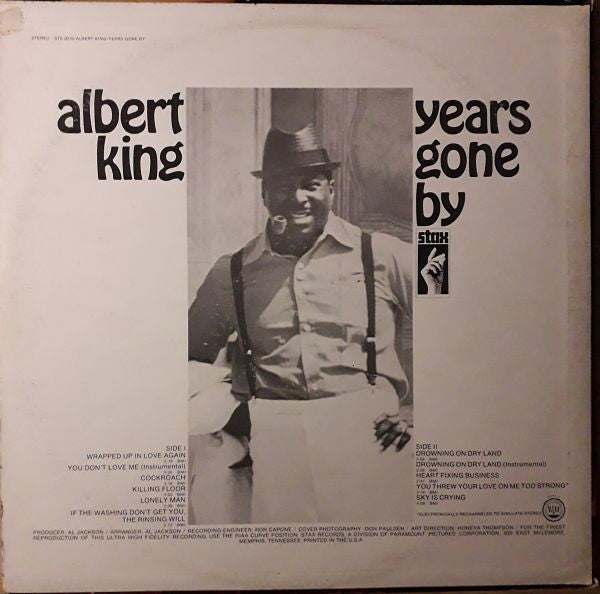 Albert King - Years Gone By (LP, Album)