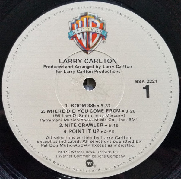 Larry Carlton - Larry Carlton (LP, Album, Los)