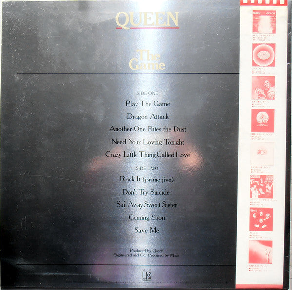 Queen - The Game (LP, Album, Foi)