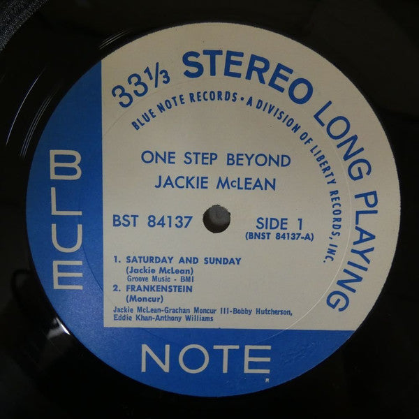 Jackie McLean - One Step Beyond (LP, Album, RE)