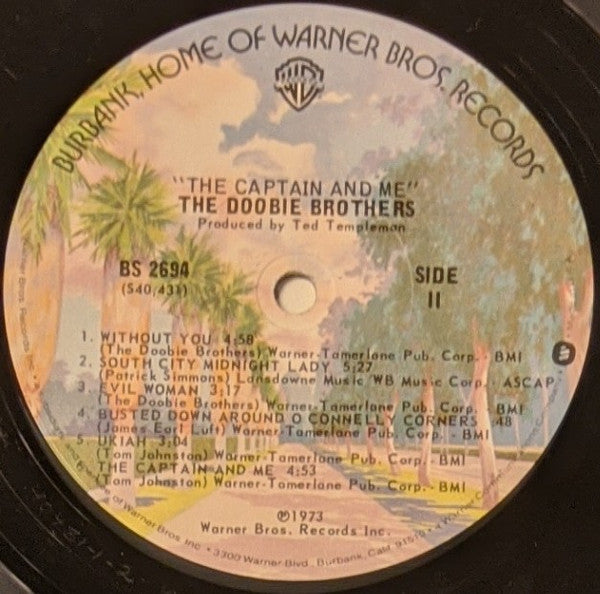 The Doobie Brothers - The Captain And Me (LP, Album, RE, Los)