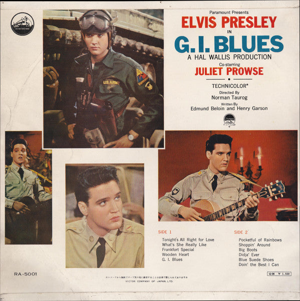 Elvis Presley - G. I. Blues (LP, Album, Mono)