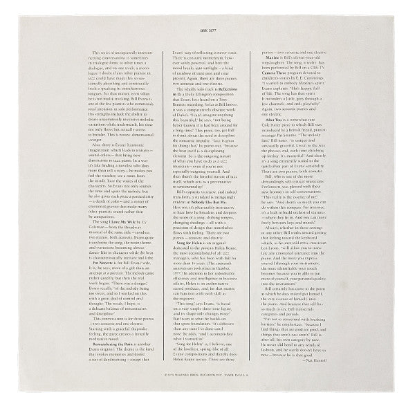 Bill Evans - New Conversations (LP, Album, Wak)