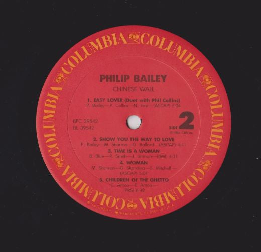 Philip Bailey - Chinese Wall (LP, Album, RE)