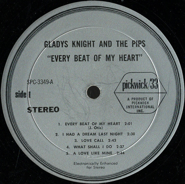 Gladys Knight & The Pips* - Every Beat Of My Heart (LP, Comp)