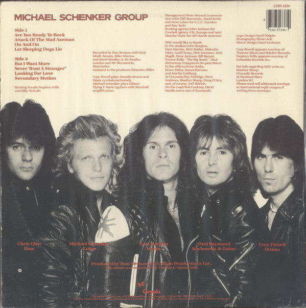 The Michael Schenker Group - MSG (LP, Album, San)