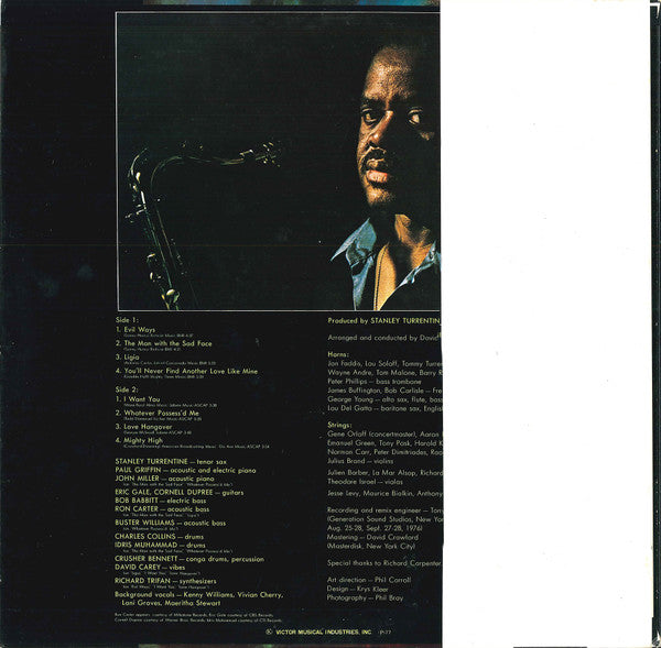 Stanley Turrentine - The Man With The Sad Face (LP, Album)