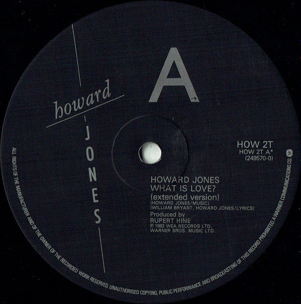 Howard Jones - What Is Love? (Extended Version) (12"", Single)