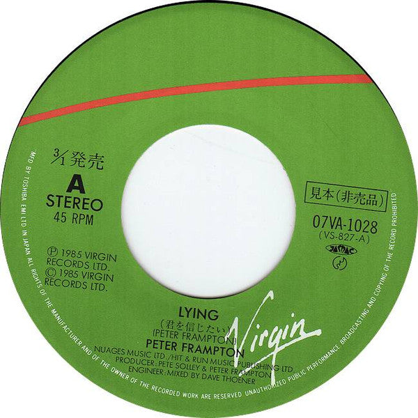 Peter Frampton - Lying (7"", Single, Promo)