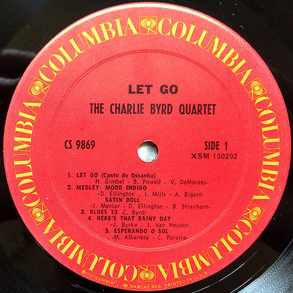 The Charlie Byrd Quartet - Let Go (LP, Album, RP)